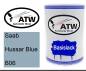 Preview: Saab, Hussar Blue, B06: 500ml Lackdose, von ATW Autoteile West.